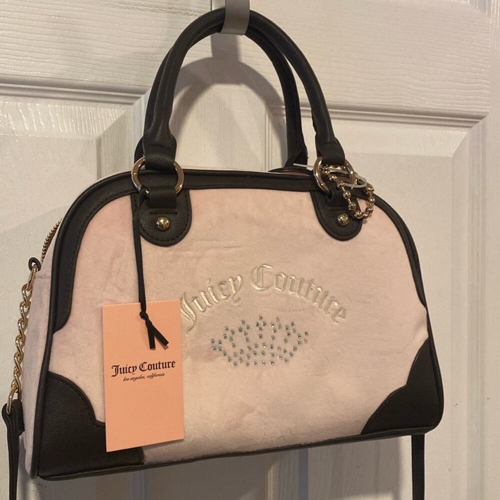 BNWT JUICY COUTURE Urban Heritage Bowler Satchel in Powder Blush Pink